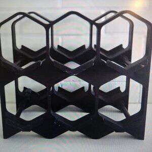 Black Plastic Modular Wine Rack A.J Industri Made in Denmark